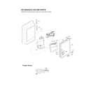 LG LFXS26596S/02 ice maker & ice bin parts diagram
