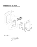Ice maker & ice bin parts