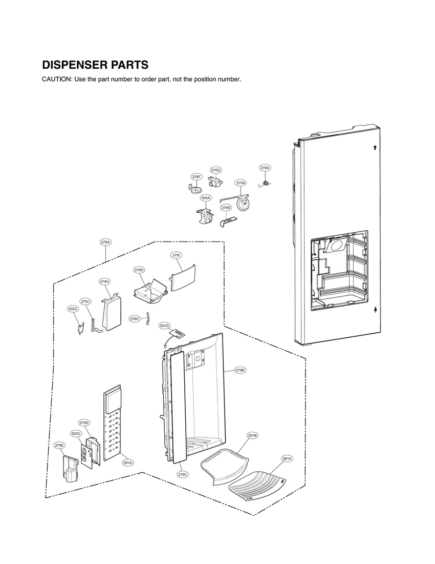 DISPENSER PARTS