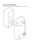 Valve & water tube parts