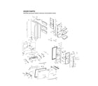 LG LMXS30776D/04 door parts diagram