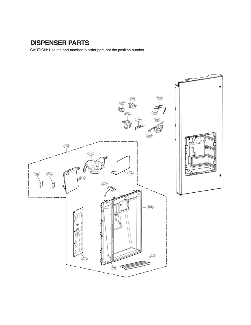 DISPENSER PARTS