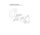 LG LMXS30776D/04 ice maker & ice bin parts diagram