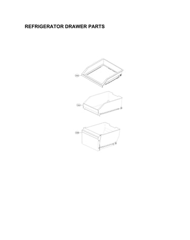 Refrigerator drawer parts