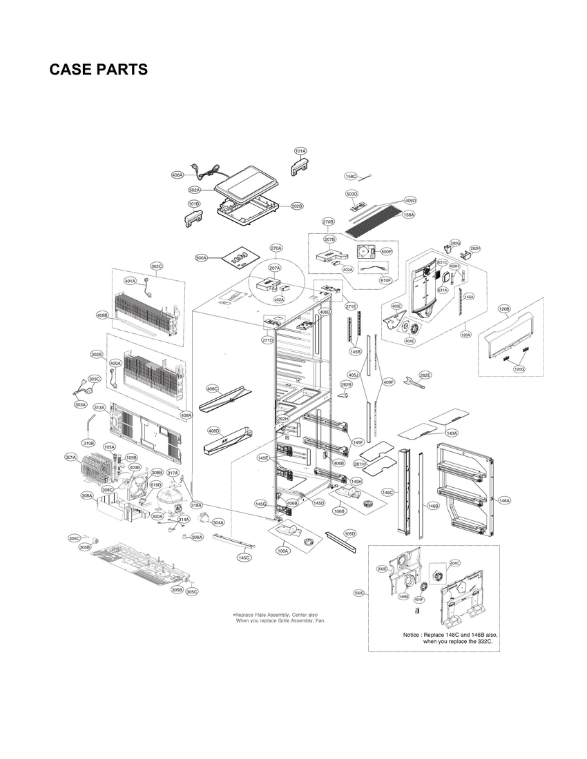 Case parts