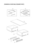 Drawers & vegetable drawer parts
