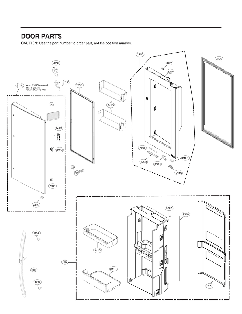 REFRIGERATOR DOOR PARTS