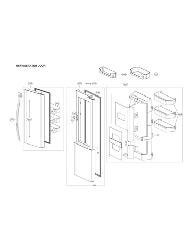 Refrigerator door