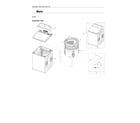 Samsung WA51A5505AW/US-00 main assy diagram