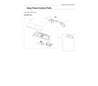 Samsung WA51A5505AW/US-00 control panel assy diagram