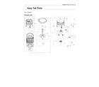 Samsung WA51A5505AW/US-00 tub assy diagram