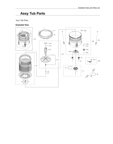 Tub assy