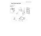 Samsung WA51A5505AW/US-00 frame case assy diagram