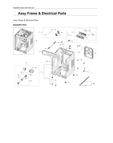 Frame & electrical assy