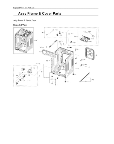 Frame & cover assy