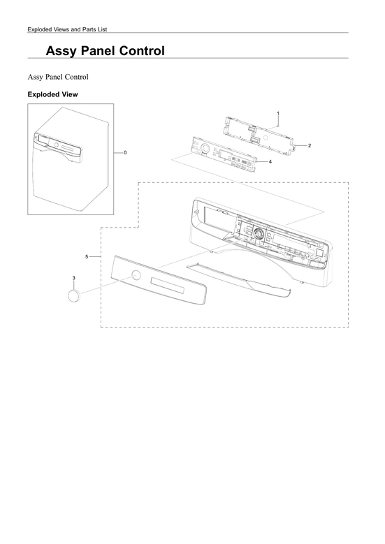 Control panel assy
