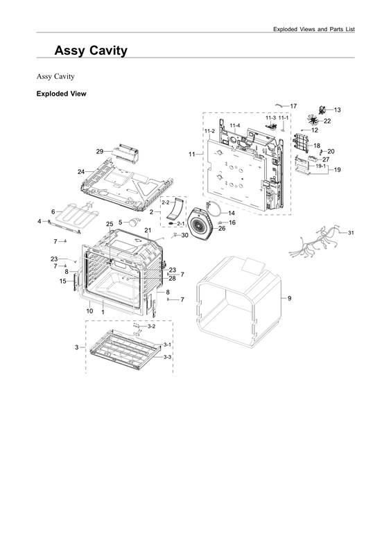 Cavity assy
