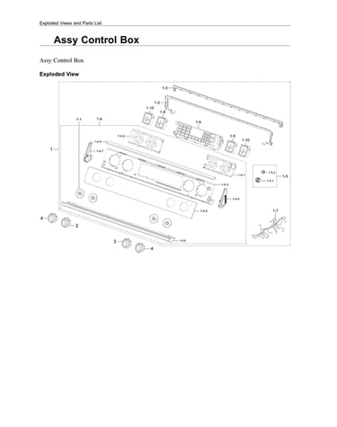 Control box assy