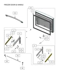 Freezer door & handle