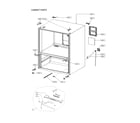 Kenmore 11173029020 cabinet parts diagram