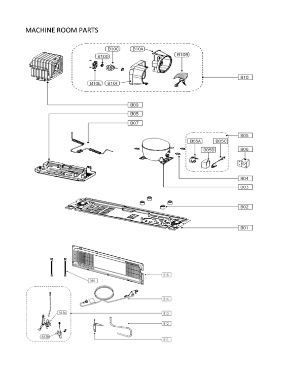 Machine room parts