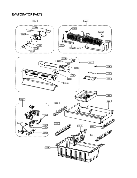 Evaporator parts