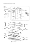 Refrigerator room parts