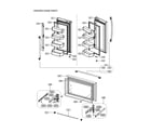 Kenmore 11173025020 freezer door parts diagram