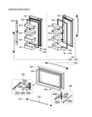 Freezer door parts