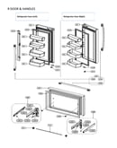 Refrig and frz doors & handles