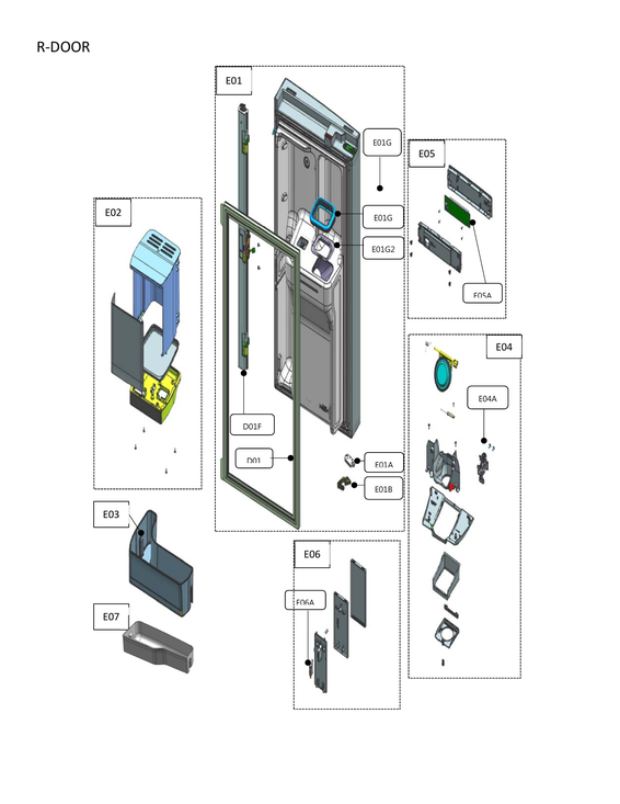 Refrigerator door