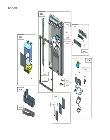 Refrigerator door