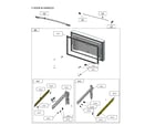 Kenmore Elite 11173315120 freezer door & handles diagram