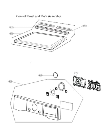 Control panel & plate assy