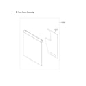 LG LDFN4542D/00 front cover assy diagram