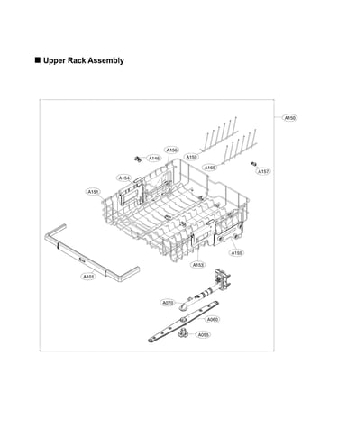 Upper rack assy