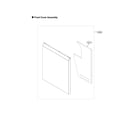 LG LDPN6761T/00 front cover assy diagram
