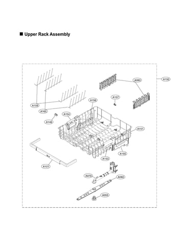 Upper rack assy