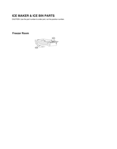 Ice maker & ice bin parts
