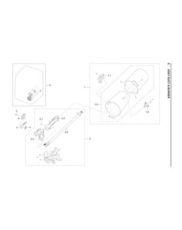 Duct & burner assy