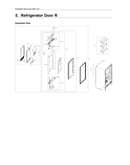 Right refrigerator door assy