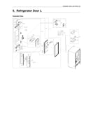 Left refrigerator door assy