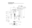 LG LRSOC2306D/00 freezer compartment parts diagram