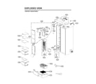 LG LRSOC2306S/00 freezer compartment parts diagram