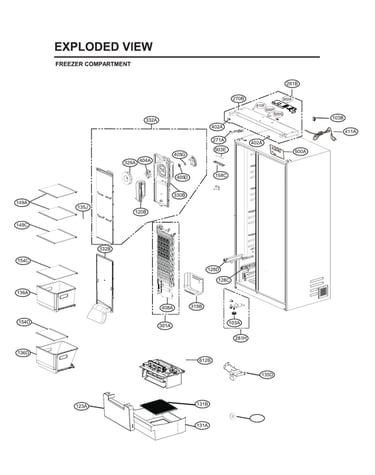 Freezer compartment parts