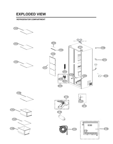 Refrigerator compartment parts
