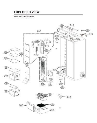 Freezer compartment parts