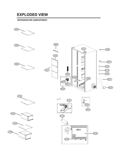 Refrigerator compartment parts
