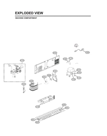Machine compartment parts