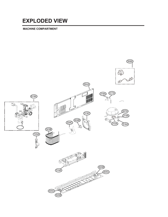 Machine compartment parts